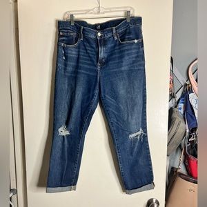 Distressed Girlfriend Jeans
